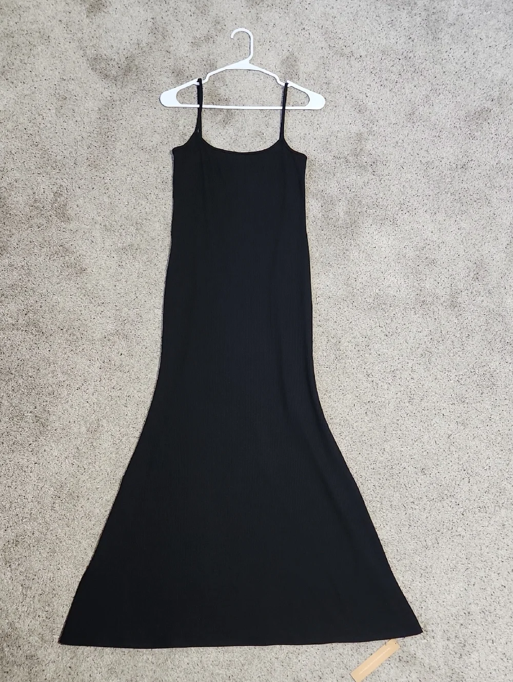 New Reformation Cosmo Maxi Knit Dress in Black Women's Size L - Picture 6 of 14